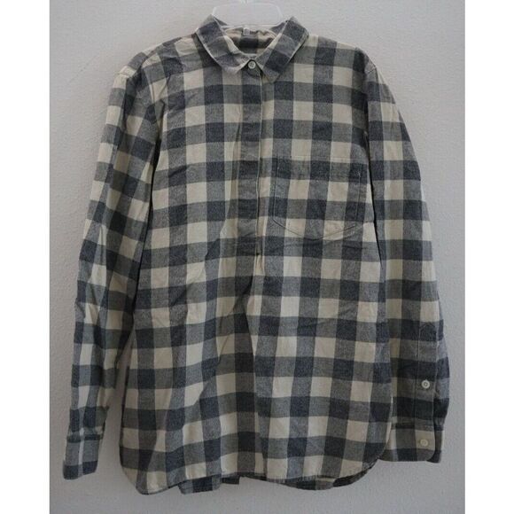 Madewell Women's Sz S Buffalo Check Classic Ex-boyfriend Button-Back Shirt $78 - Picture 1 of 7